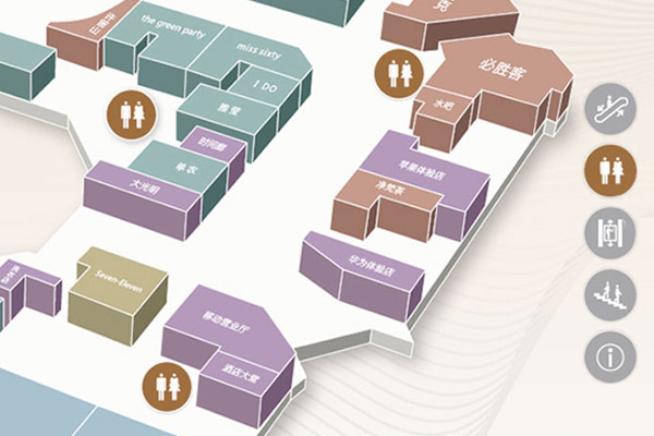 商場觸摸屏查詢3D樓層導(dǎo)購導(dǎo)視系統(tǒng)軟件